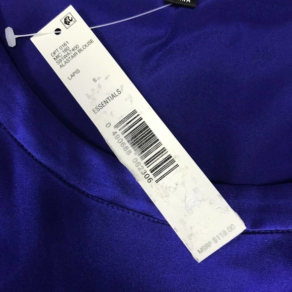 ANTONIO MELANI Royal Blue Sleeveless Blouse - Picture 5 of 9